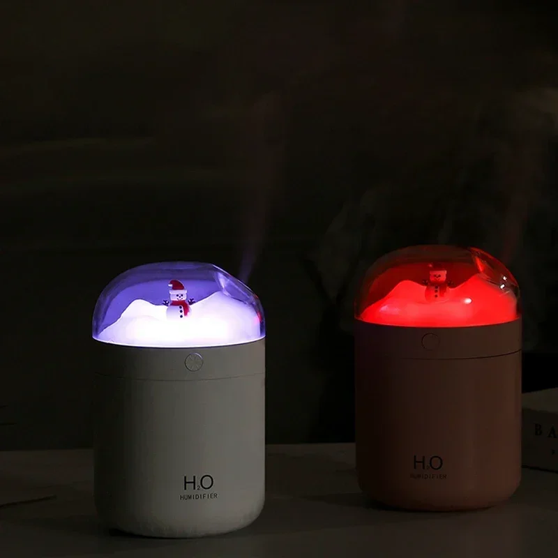 500 мл USB перезаряжаемый нано-спрей-увлажнитель с милым снеговиком настольный