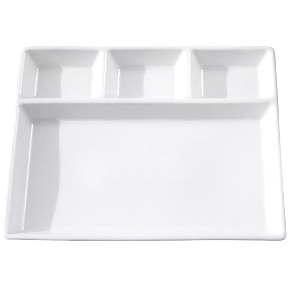 

Plate Plates Serving Divided Dinner Tray Dish Compartment Ceramic Salad Sectioned Control Platter Portionlunch Appetizer Trays