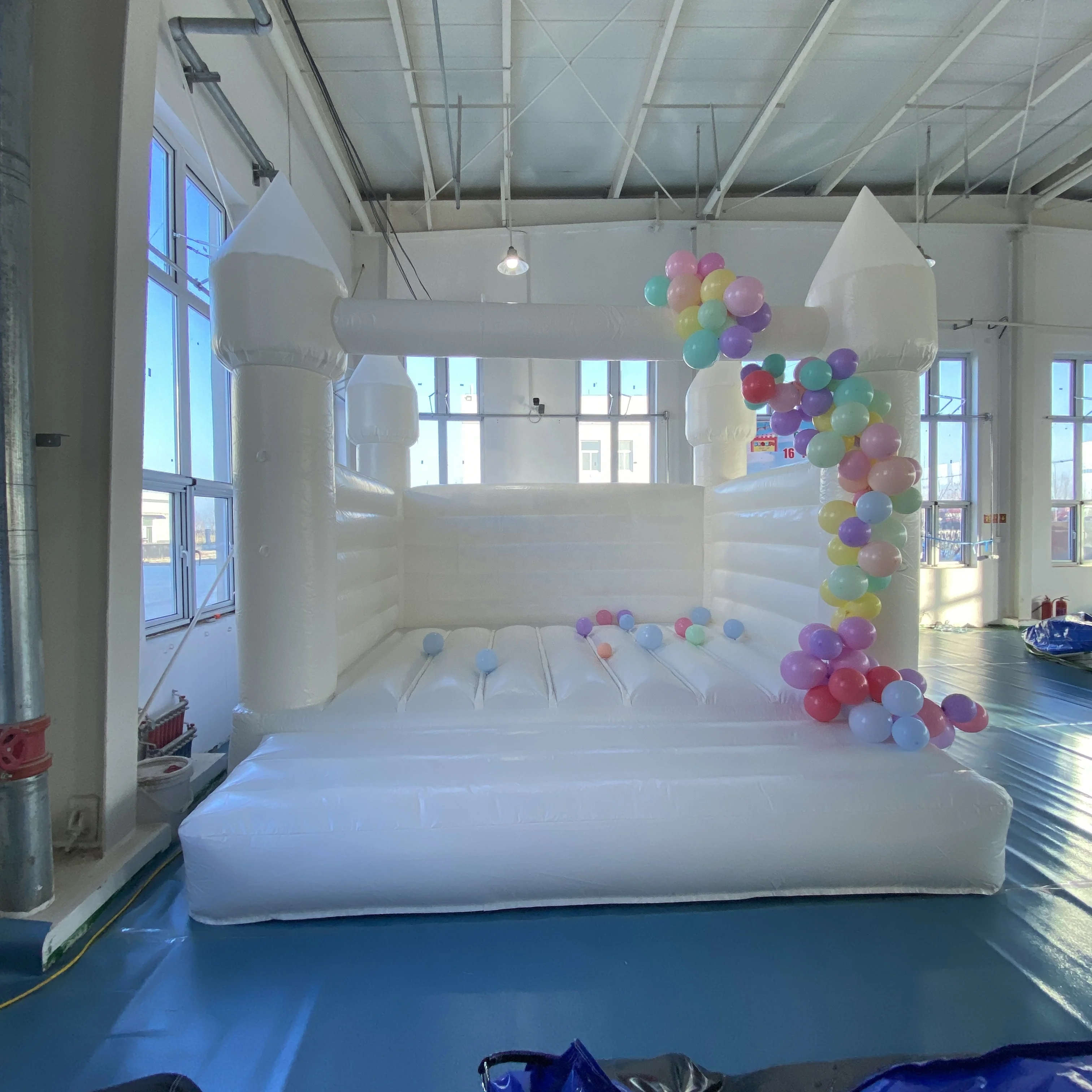 13x13 футов коммерческий белый надувной Свадебный батут прыгающий замок для детей