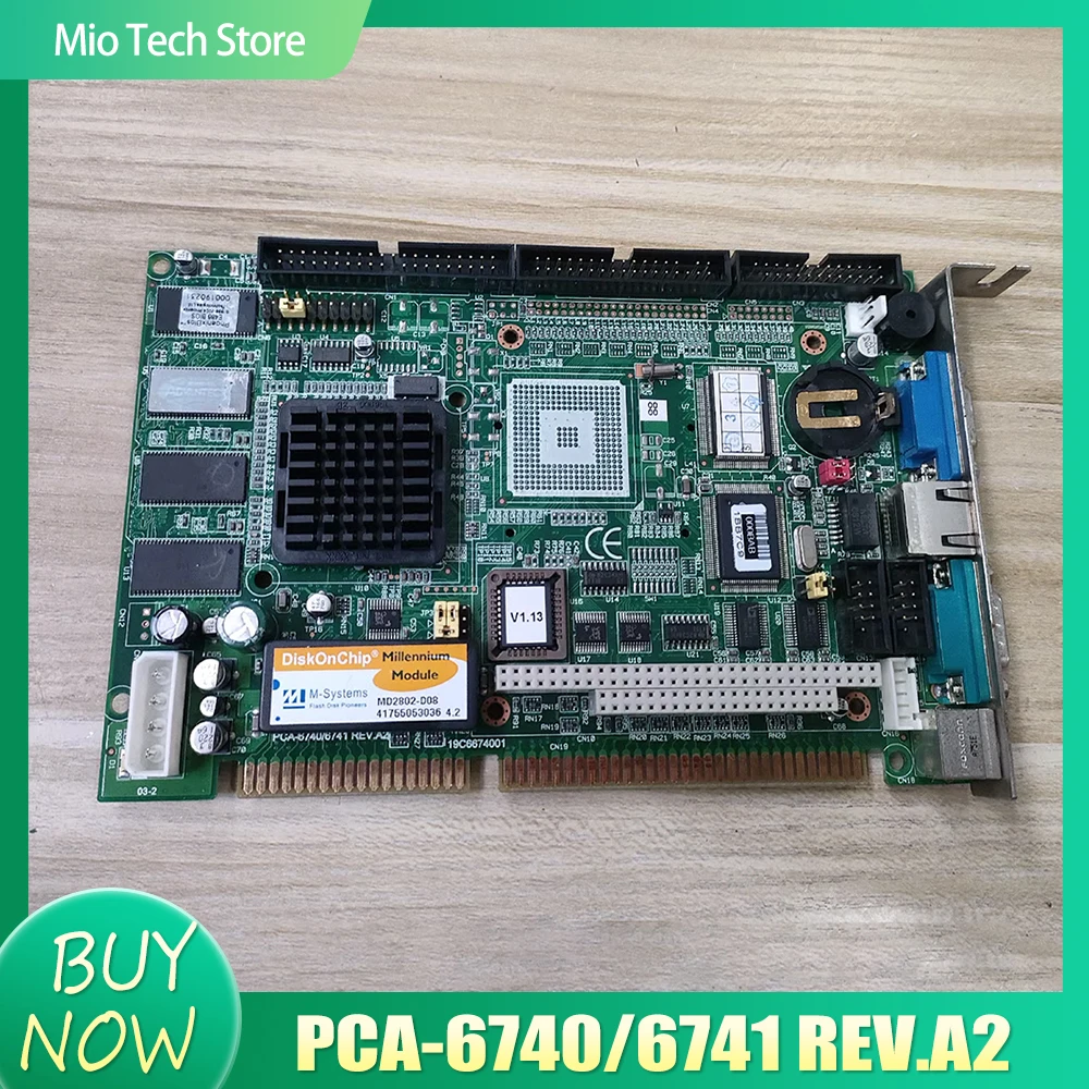 Для Advantech PCA-6740/6741 REV.A2 L/F Встроенная полудлинная карта промышленного управления
