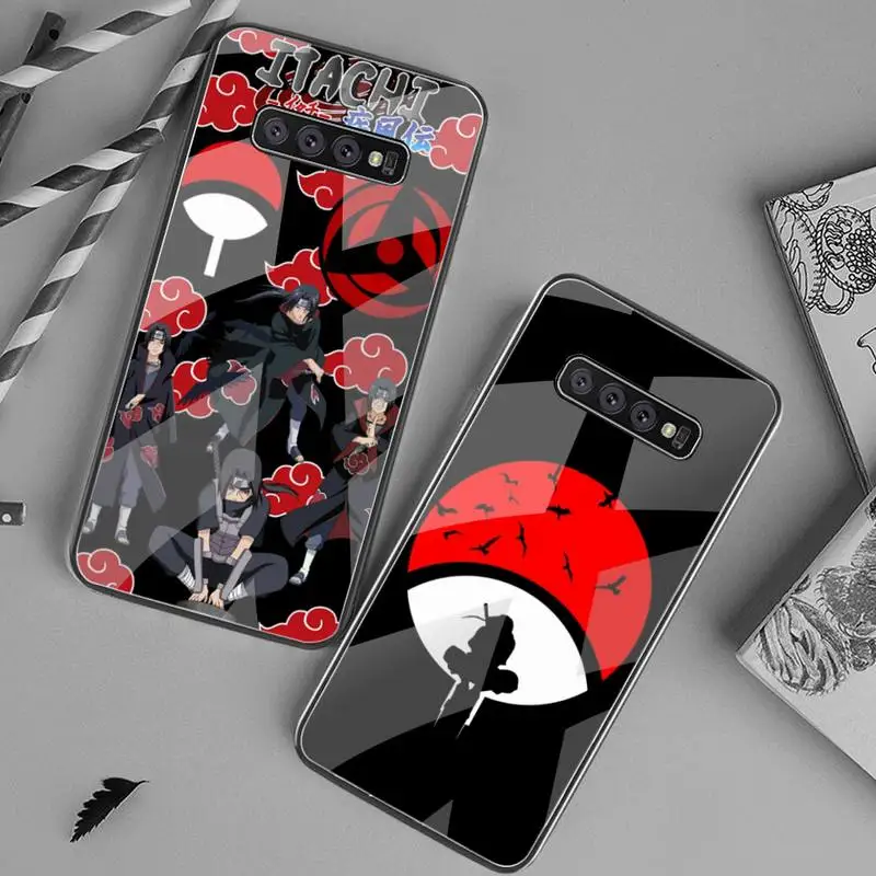 

Naruto Uchiha Itachi Phone Case Tempered Glass For Samsung S20 Ultra S7 S8 S9 S10 Note 8 9 10 Pro Plus Cover
