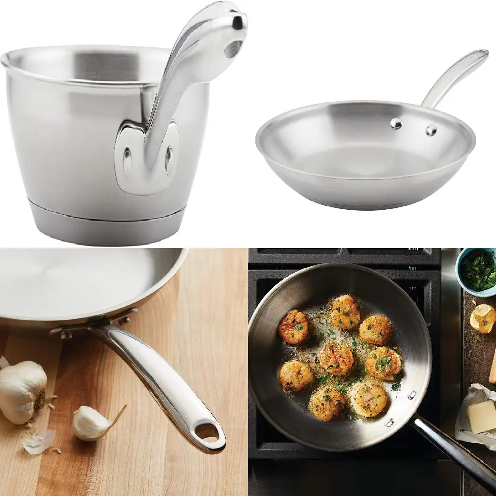 

and Heat Resistant Gleaming 10-inch Silver Ultra Durable Nonstick Steel Frying Pan - Dishwasher-Safe & Heat Resistant for Reliab