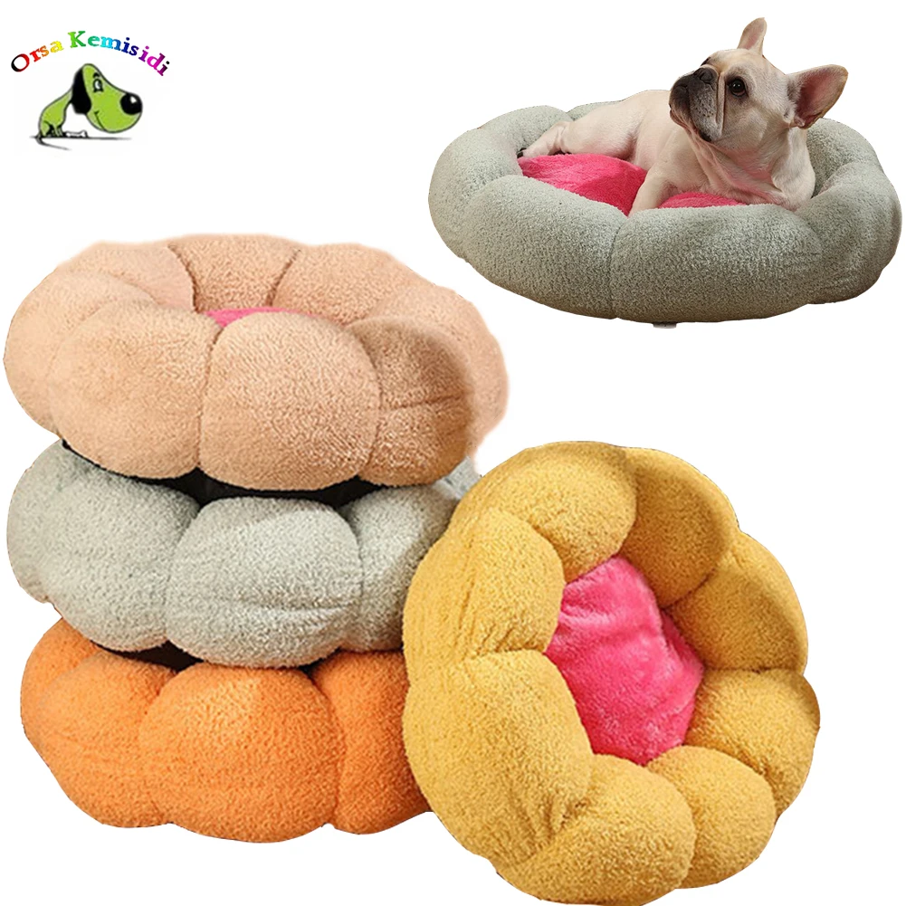 

Four Seasons Soft Cat Bed Washable Petal Cats Nest Comfortable Pets Sleeping Cushion Mat Dog Puppy Kennel Indoor Cozy Pet Beds