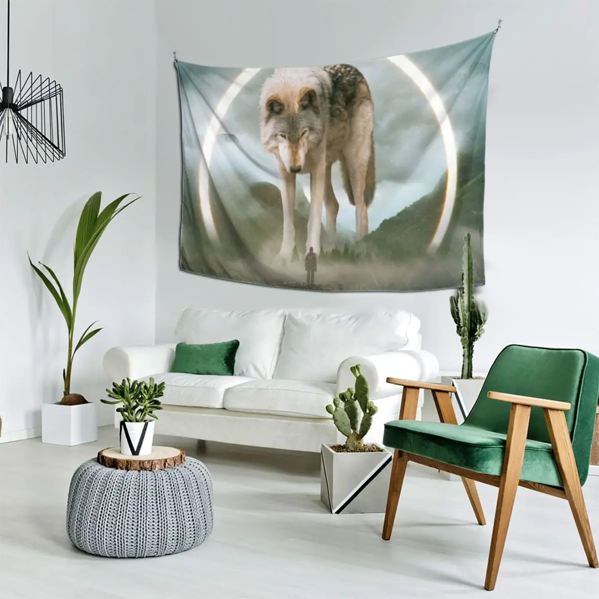 Эгис | Гобелен с волком декор для ванной комнаты украшения гобелен