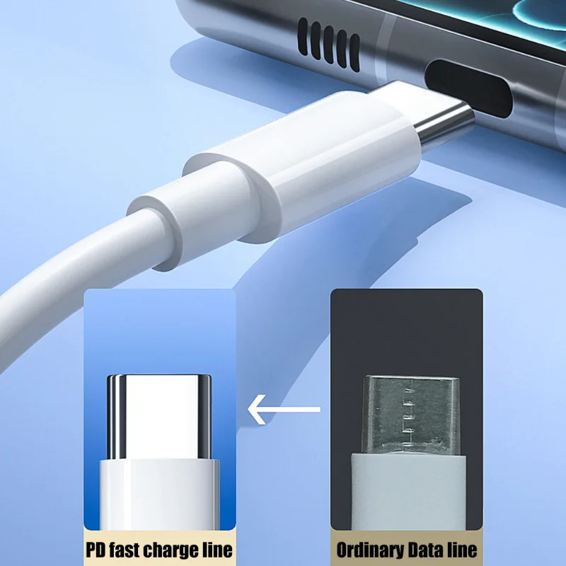 Кабель зарядный PD, 60 Вт, USB C-USB C, для Macbook, Ipad, Huawei, Samsung, Xiaomi (art.: 3920c24f079bb) - 3920c24f079bb