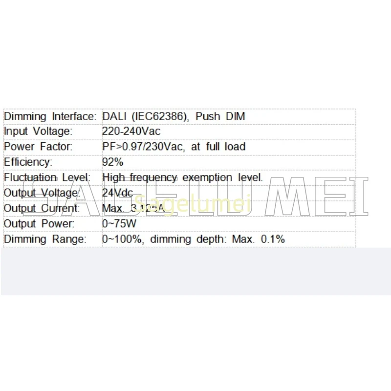 LTECH LM-100-24-G1D2 LM-75-24-G1D2 LM-75-12-G1D2 DALI-2 Блок затемнения 75 Вт 100 Вт NFC Программируемое постоянное напряжение 1224 В постоянного тока (art.: 3920d495952da) - 3920d495952da