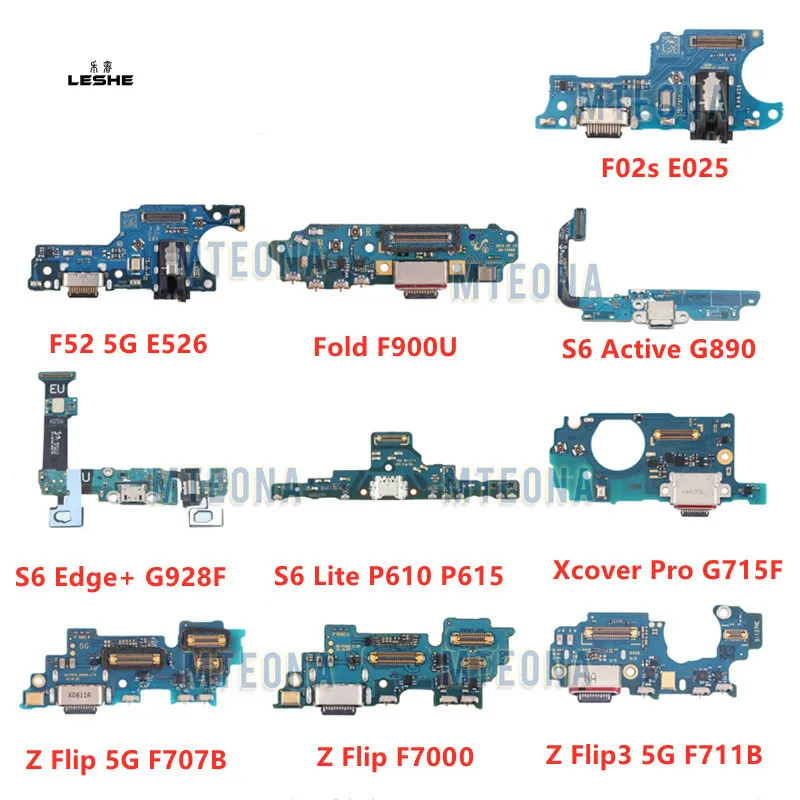 

For Samsung Z Flip 5G F700 S6 Active Lite Edge+ F02S F52 5G Fold USB Charger Port Jack Dock Connector Charging Board Flex Cable