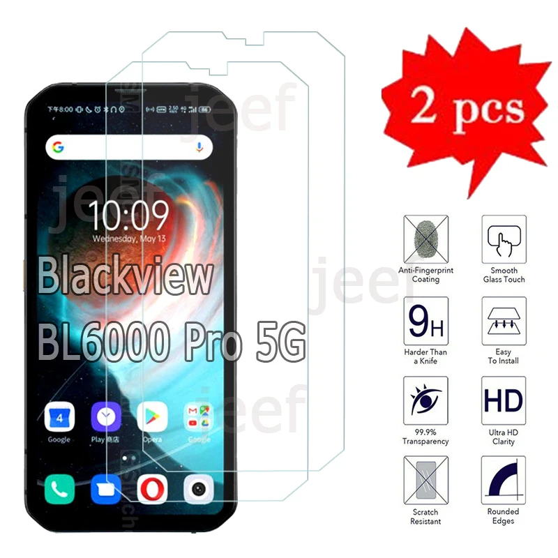 2-1 шт. стекло для Blackview BL6000 Pro 5G Защитная пленка для телефона Blackview BL6000Pro взрывозащищенное Закаленное стекло премиум класса