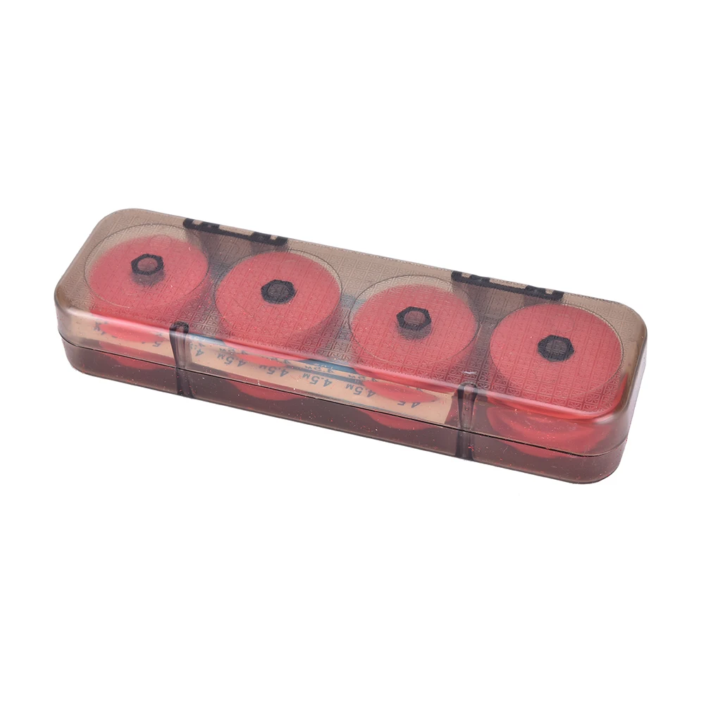 

8Pcs Foam Winding Board Fishing Line Shaft Bobbin Spools Tackle Box RED Utility Line Box Fishing Tackle Boxes