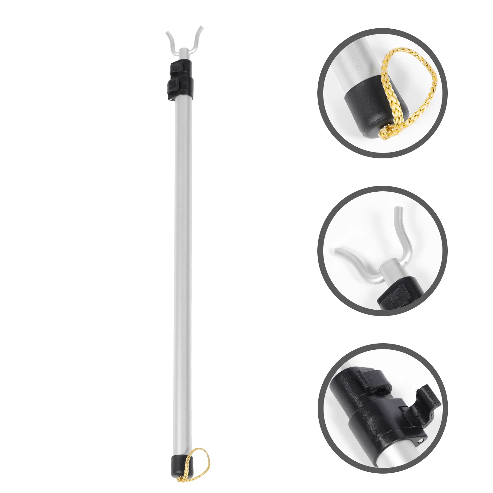 

Pole Closet Hook Clothes Rod Reach Stick Retractableclotheslinehanger Telescopingclothing Garment Reaching Telescopic Reacher