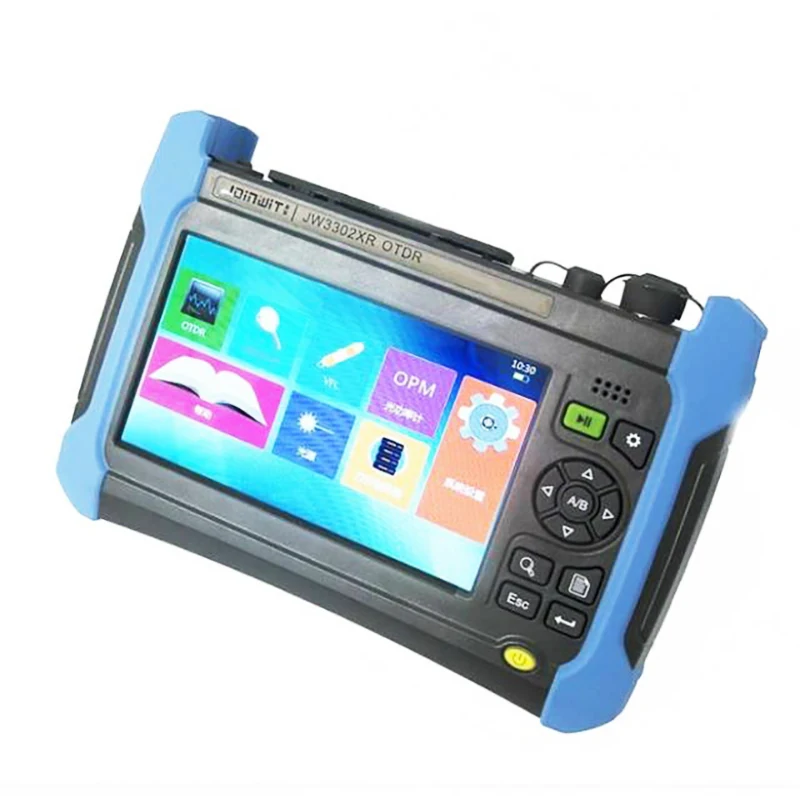 JW3302XR SM MM 7-inch TFT Color LCD Display Fiber Optic OTDR with OPM VFL Function Support English Spanish Portuguese