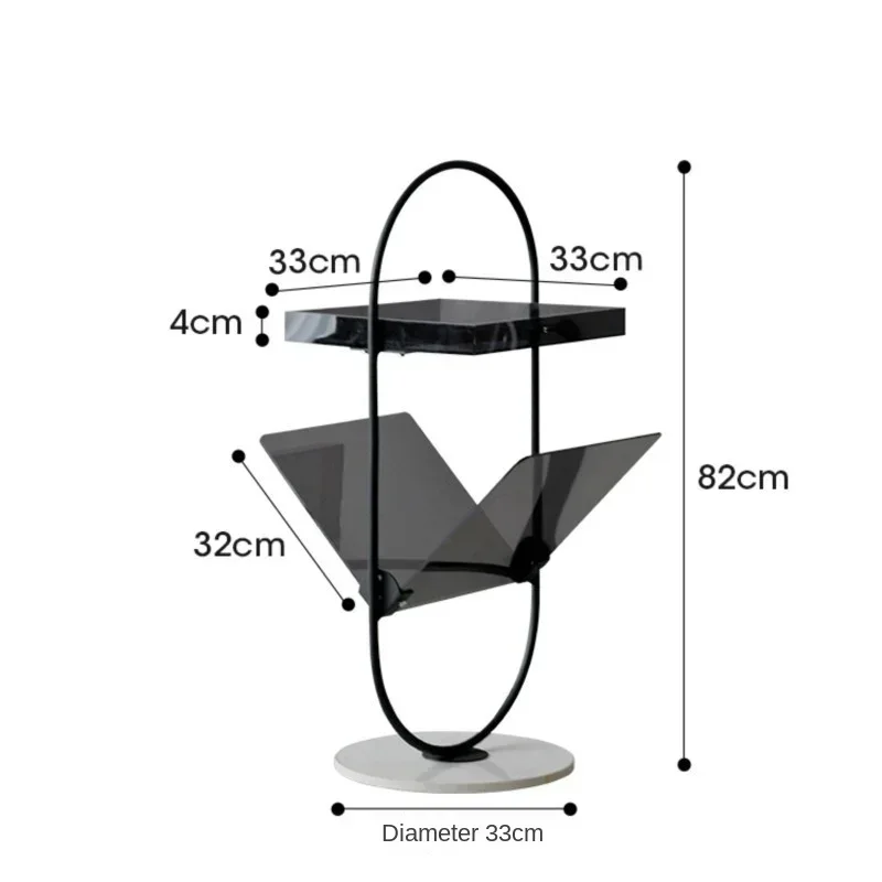 Приставной столик для дивана акриловая стойка хранения журналов маленькая