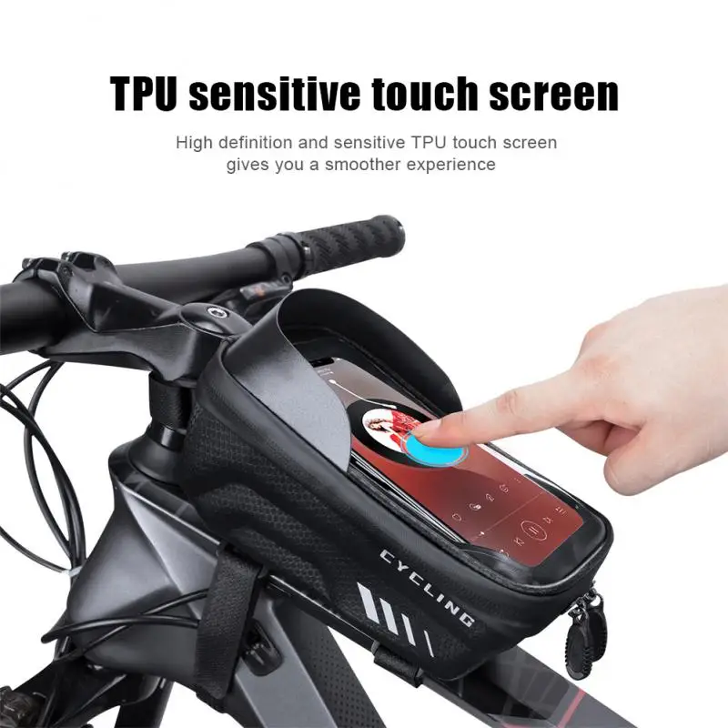 

Reflective Phone Case Touchscreen Bag Rainproof Bicycle Bag Front Frame Cycling Bag MTB Road Bike Bag Bicycle Accessories 2022