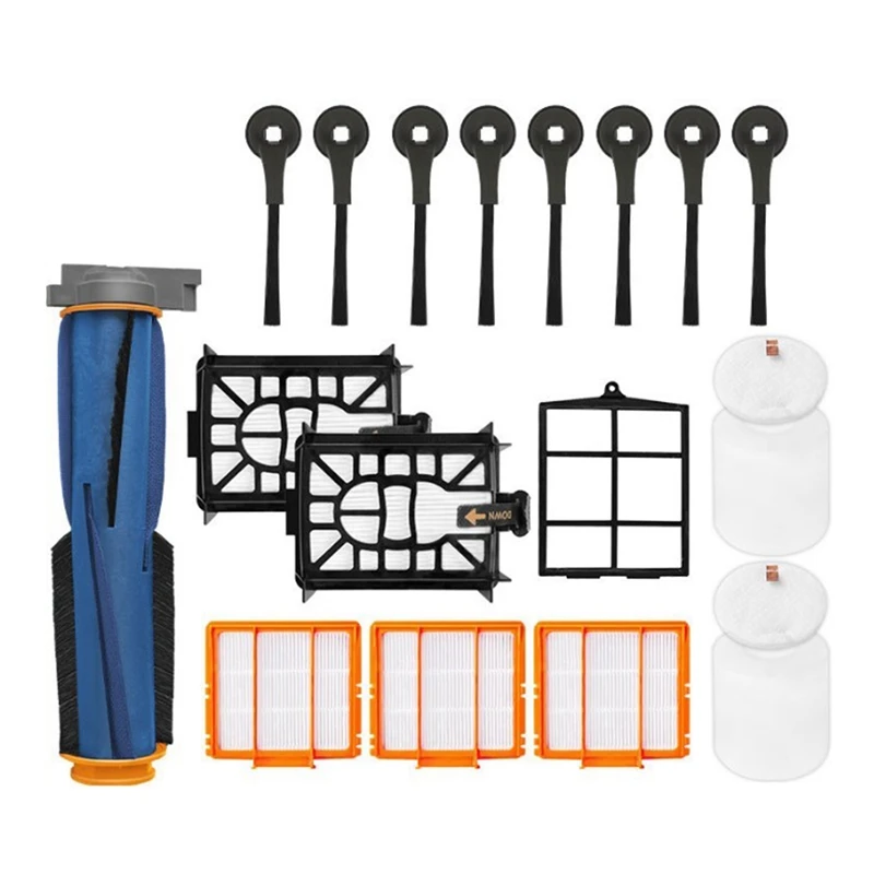 

1Set Main Side Brush Filter Replacement Accessories For Shark AV2501AE AI, RV2502AE AI, AV2501S AI Robot Vacuum Cleaner