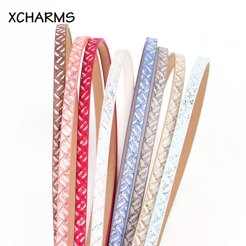 

5MM flat leather cord rope/Multi-color/accessories parts/jewelry findings/hand made/jewelry making/bracelet material