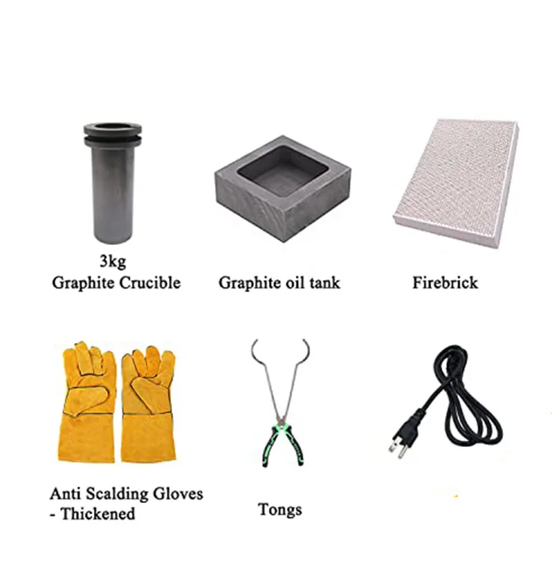 3 кг золотоплавильная печь 1400 Вт 2000FЦифровая электрическая плавильная с тиглом