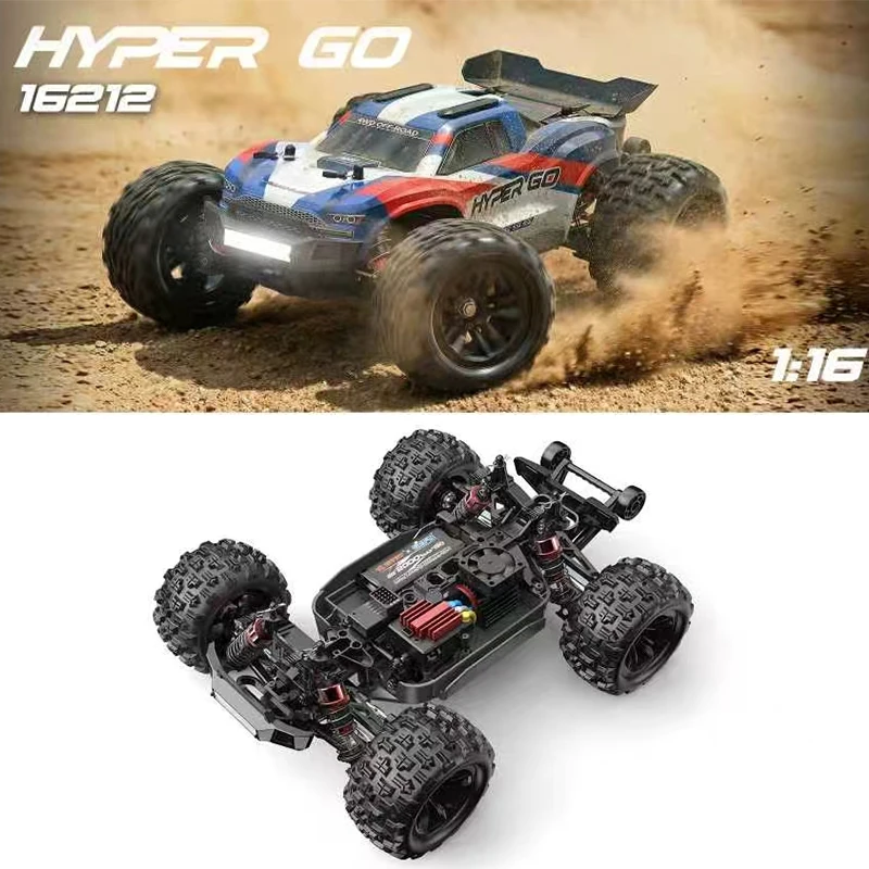 Фото Новая радиоуправляемая машина MJX Hyper Go 16212 16213 16218 1/16 4WD, 60 км/ч, бесщеточная, для гонок, 2.4G, внедорожный грузовик, игрушка на радиоуправлении №4