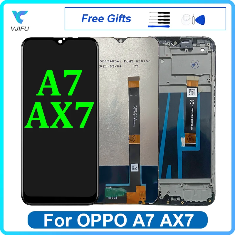 ЖК-дисплей 6,2 дюйма для OPPO A7 AX7, сенсорный экран CPH1901, CPH1903, CPH1905, дигитайзер в сборе, запасные части для ремонта телефонов, оригинал