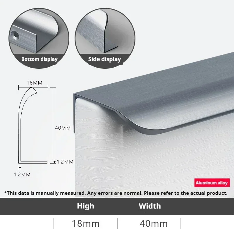 

Мебельная ручка алюминиевая золотисто-черная