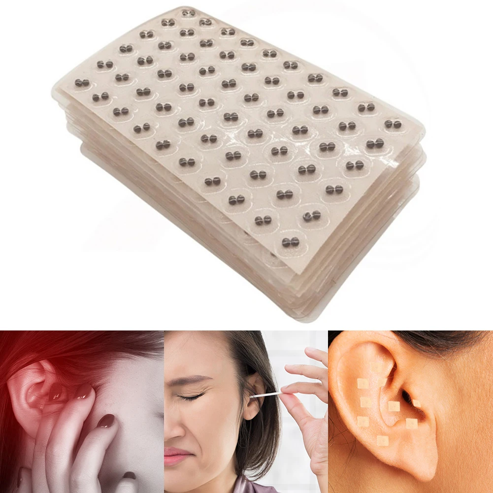 

600pcs Ear Point Auricular Stickers Ears Relaxation Ear Acupressure Ear Massage Auricular-paster Press Pads Therapy Health Care