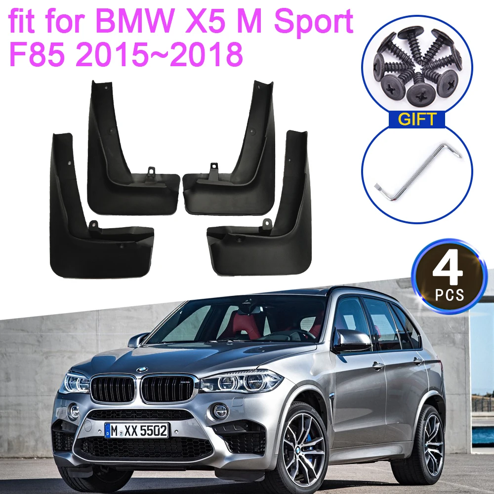 

For BMW X5 M Sport F85 2015 2016 2017 2018 Mudflap Mudguard Fenders Anti-splash Guards Front Rear Wheels 4Pcs Stying Accessories