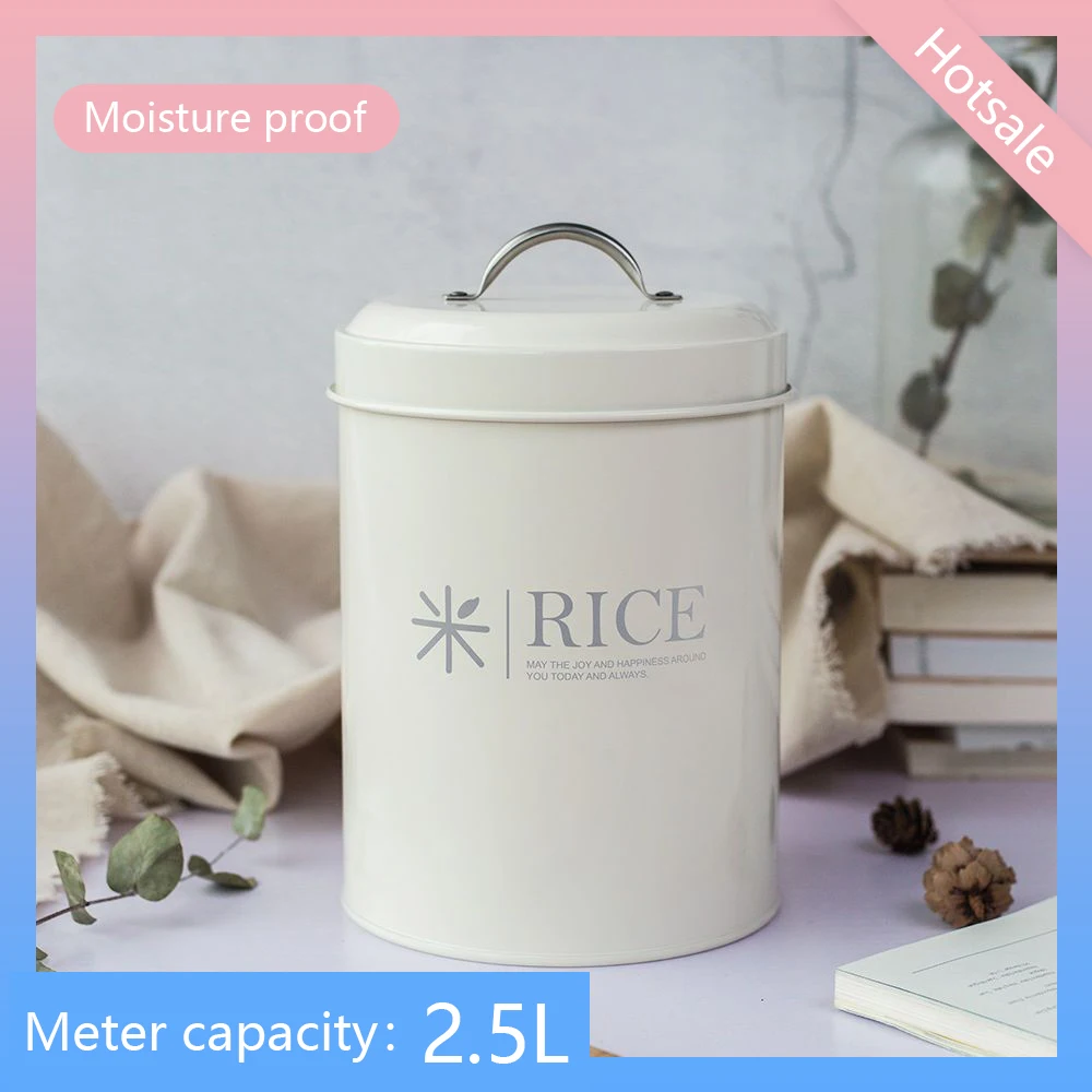 

Kitchen cereal bucket storage box moisture-proof airtight flour rice container grain coffee beans pet food sealed cans grain sto