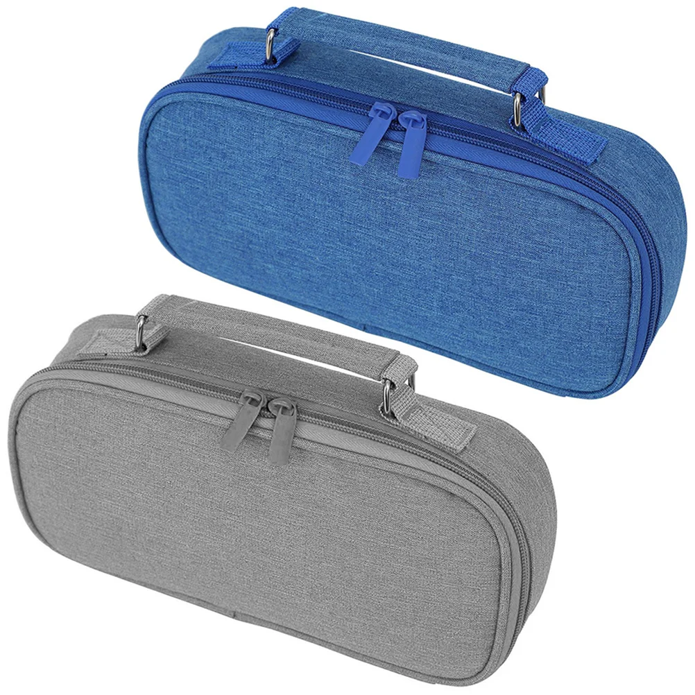 

Bagspouch Storage Bagstationery Case Pen Zipper Canvas Fabriccloth Ladies Sundries Creative Purses Lipstick Office Organizer