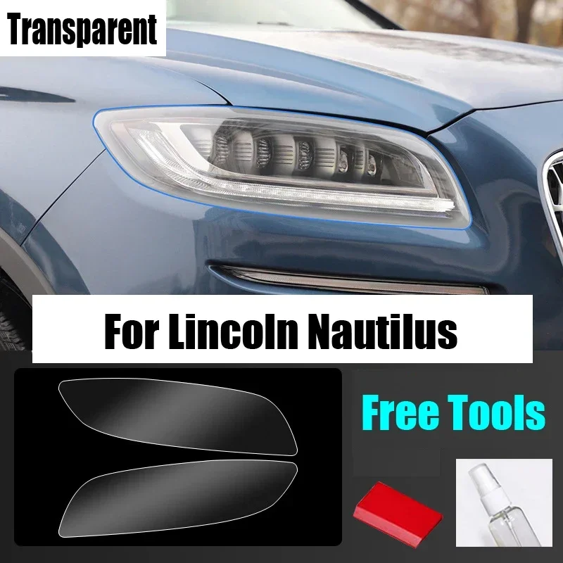 

Прозрачная автомобильная защитная пленка для фар из ТПУ, наклейка для лампы, восстановление для Lincoln MKC MKX MKZ Continental Nautilus Navigator