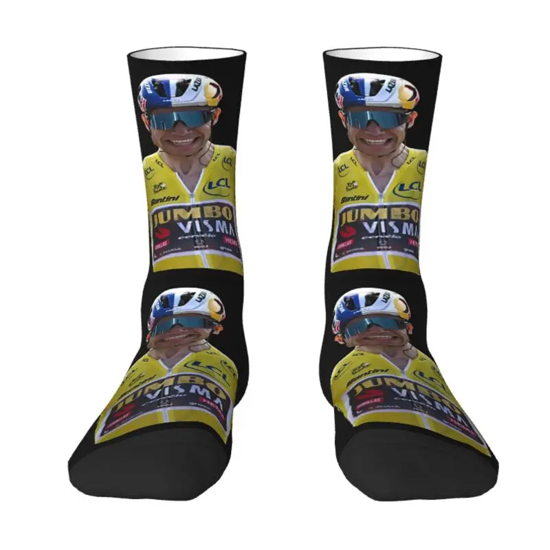 

Wout Van Aert Mens Crew Socks Unisex Funny 3D Print Dress Socks