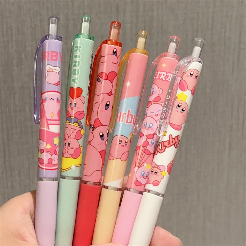 6 шт. гелевые ручки Kirby для девочек и мальчиков наборы шариковых ручек письма