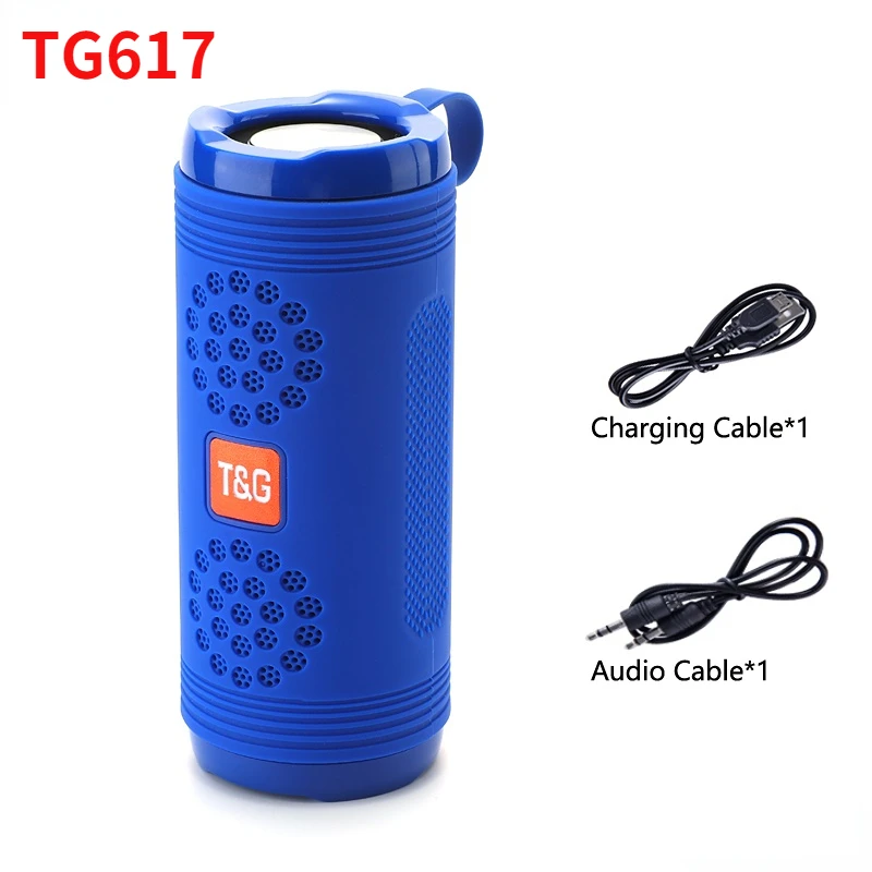

TG617 Wireless Bluetooth Speaker Outdoor Waterproof Portable Audio System 3D Stereo Surround Subwoofer