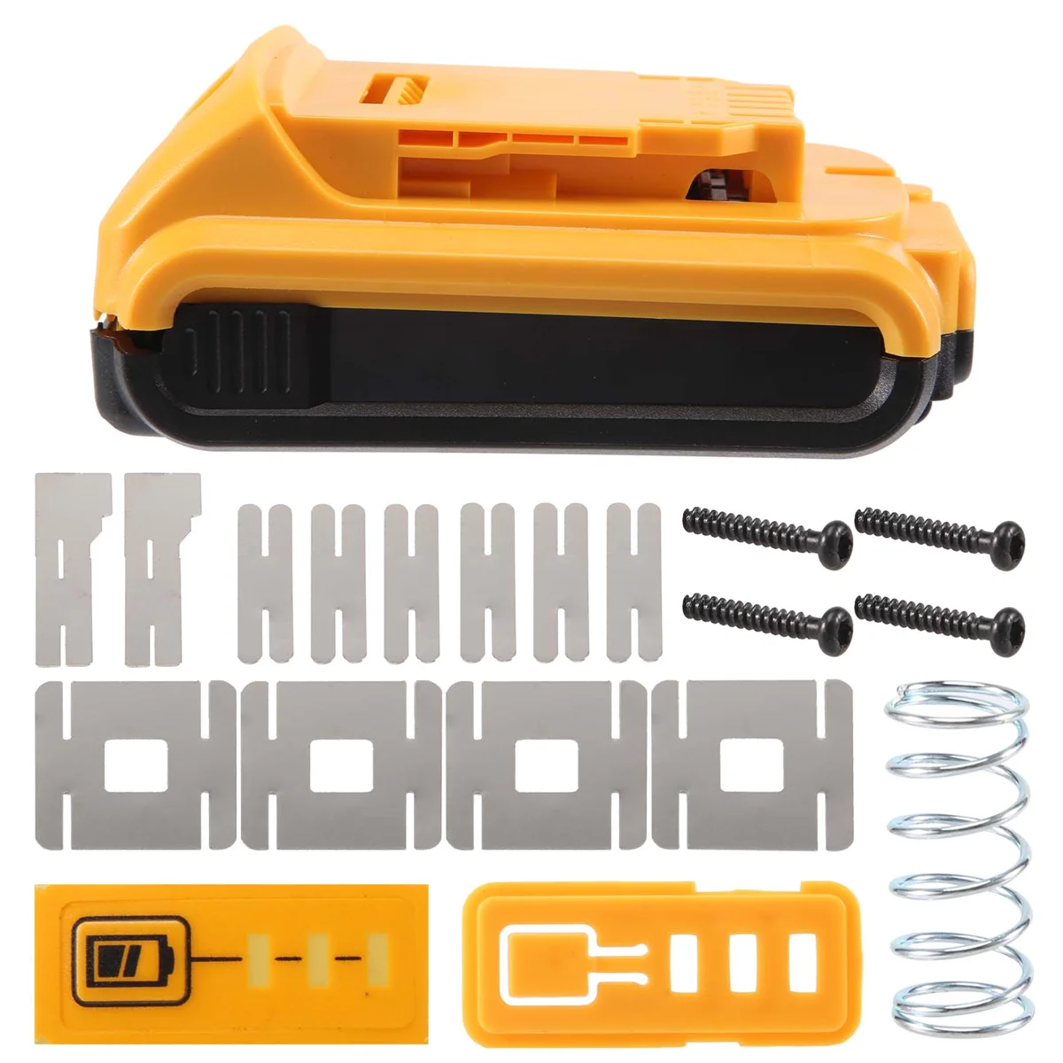 Пластиковый чехол для замены аккумулятора DeWalt 20 В DCB201 DCB203 DCB204 DCB200 18 детали крышки