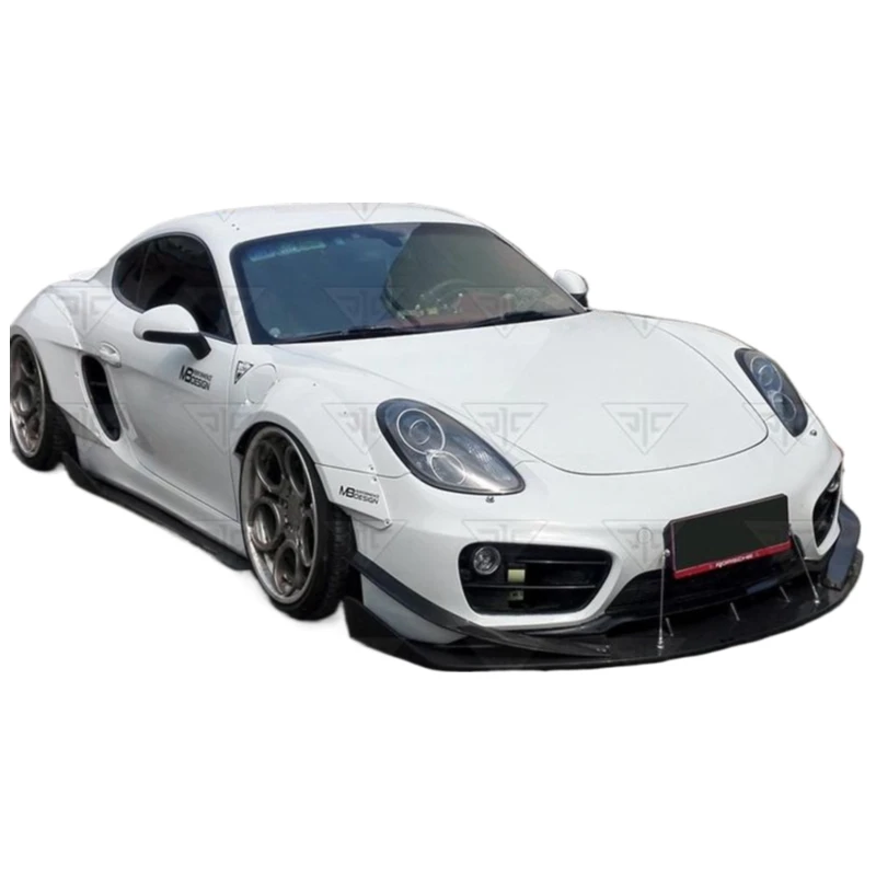 Фото Для Pors che Cayman 981, модифицированный MB DESIGN, широкий корпус, большие объемные передние и задние губы, колеса, брови №1