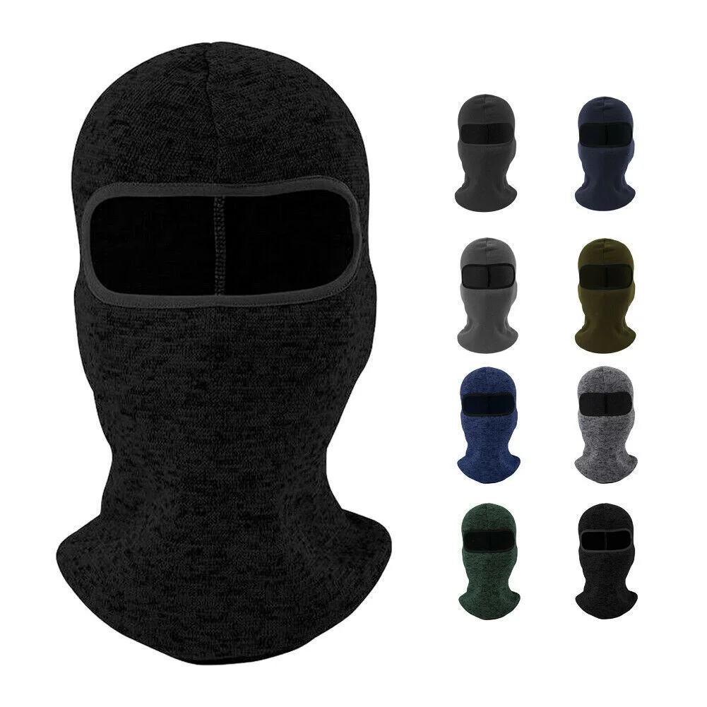 

2023 Men's and women's winter warmth and velvet ski mask hat hood bib hat