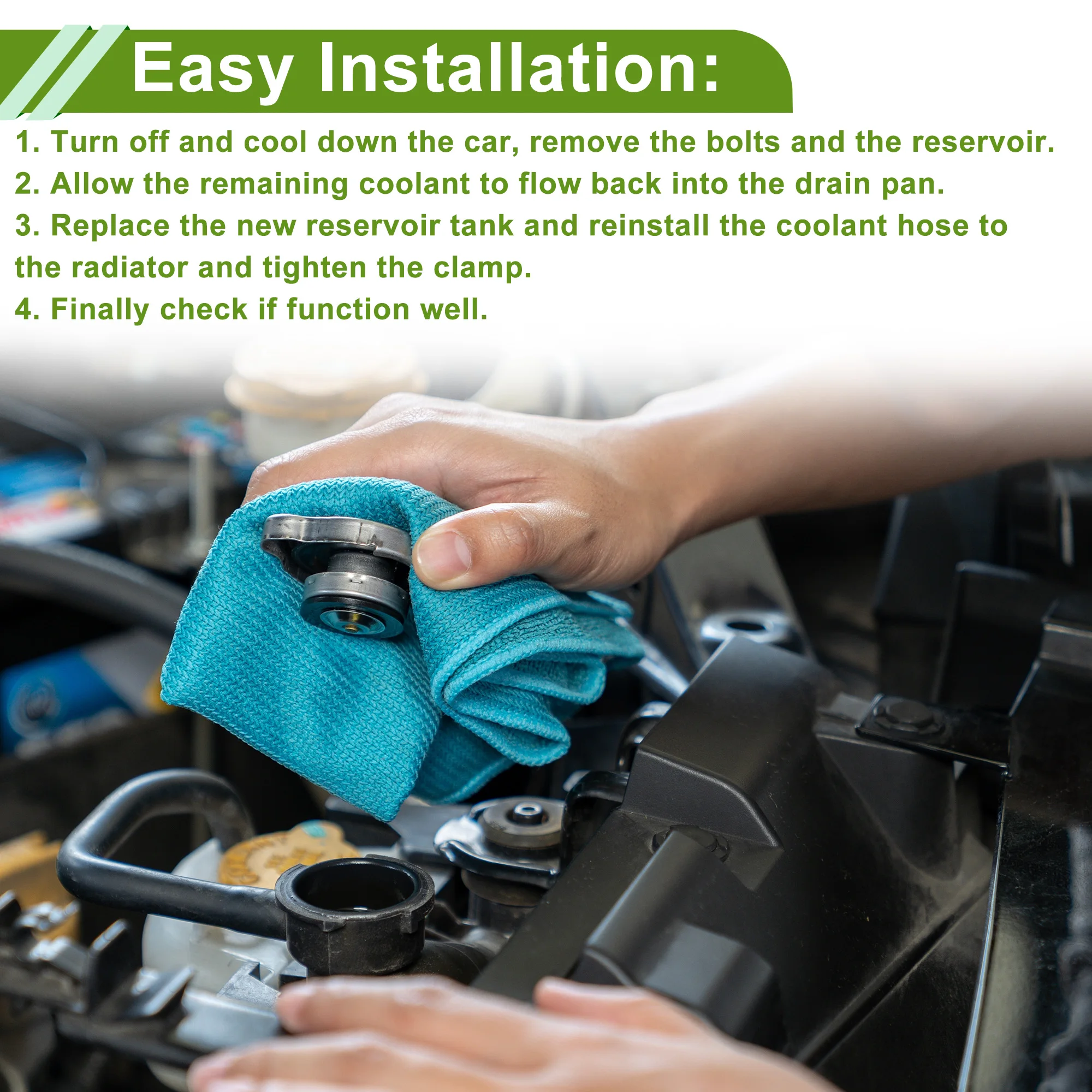 UXCELL No PCF 101530 Резервуар для охлаждающей жидкости расширительный бак Land Rover Defender 90