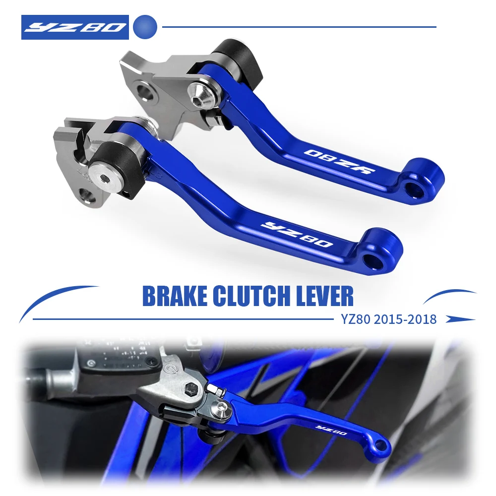 

Motocross dirt bike pitbike CNC Pivot Brake Clutch Levers For YAMAHA YZ80 2015 2016 2017 2018