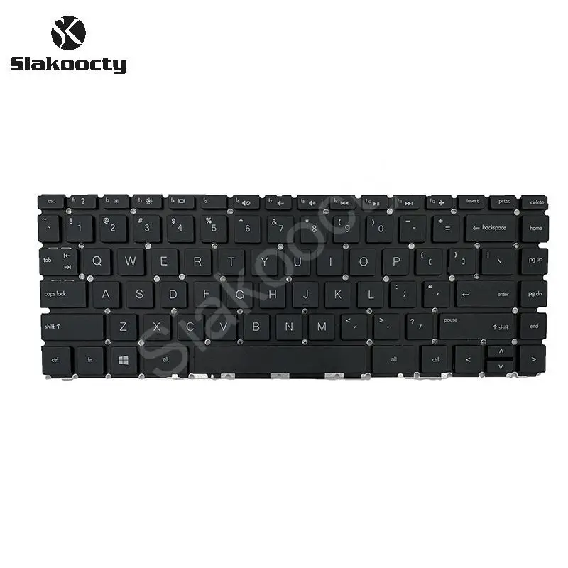 

Siakoocty Us Laptop Toetsenbord Voor for Hp 14-DA 14-CK 14-CC CC0027TX 14-BD 14-CE 14-Cb W125 TPN-Q188 Q190 Q207 Black