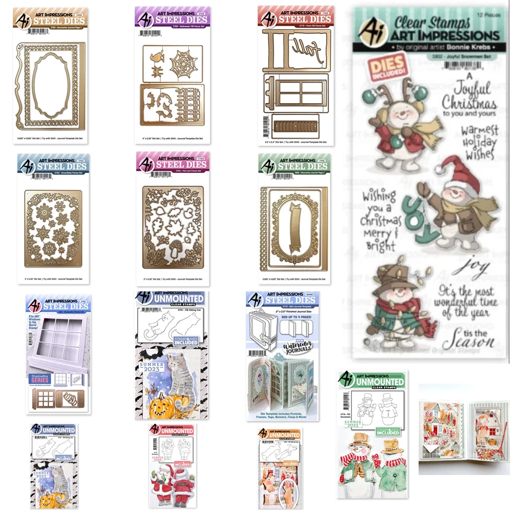 

Декоративные штампы и штампы для журнала ручной работы, 2023