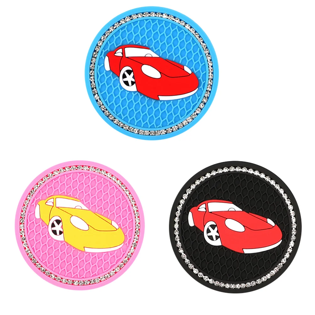 

3pcs Coaster Universal Anti-slip Durable Bottle Mat Cup Mat for Car Interior Cup Interior