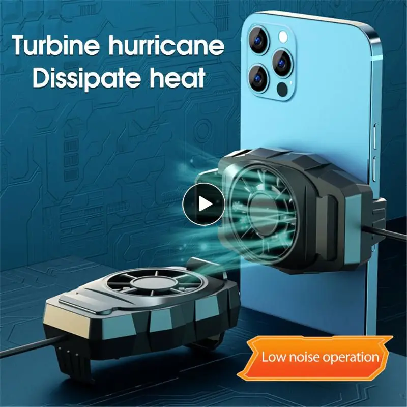 

9-blade Fan Mobile Phone Radiator Small Retractable Universal Phone Usb Cooler Dc 5v Office Accessories Low Noise Stable