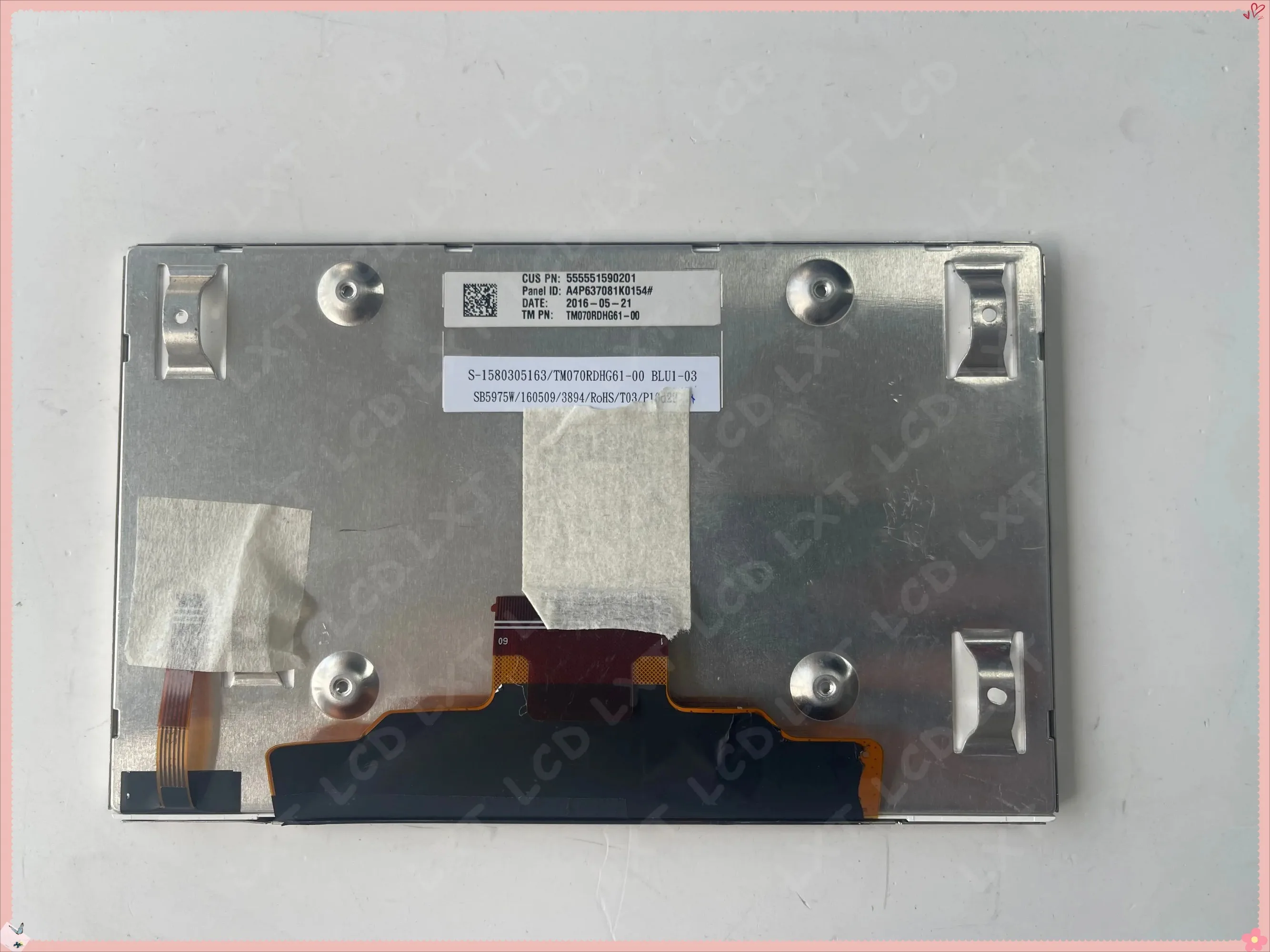 Фото Оригинальный OEM ЖК-экран TM070RDHG61 TM070RDHG61-00 7,0 дюйма для Citroen C4 C4 Picasso C5 Peugeot Автомобильная навигация №1