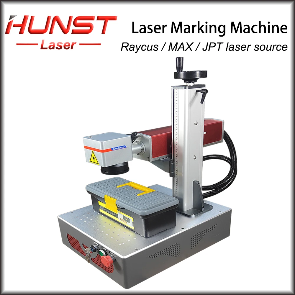 

Оптоволоконная лазерная маркировочная машина Hunst 20 Вт/30 Вт/50 Вт JPT MAX Raycus для золота, серебра, ювелирных изделий, алюминия, нержавеющей стали, ...