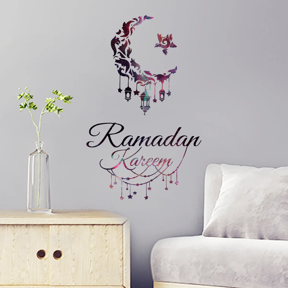 

2022 Ramadan Kareem Decoration Wall Stickers Decals Home Room Accessories Islamic Wall Art