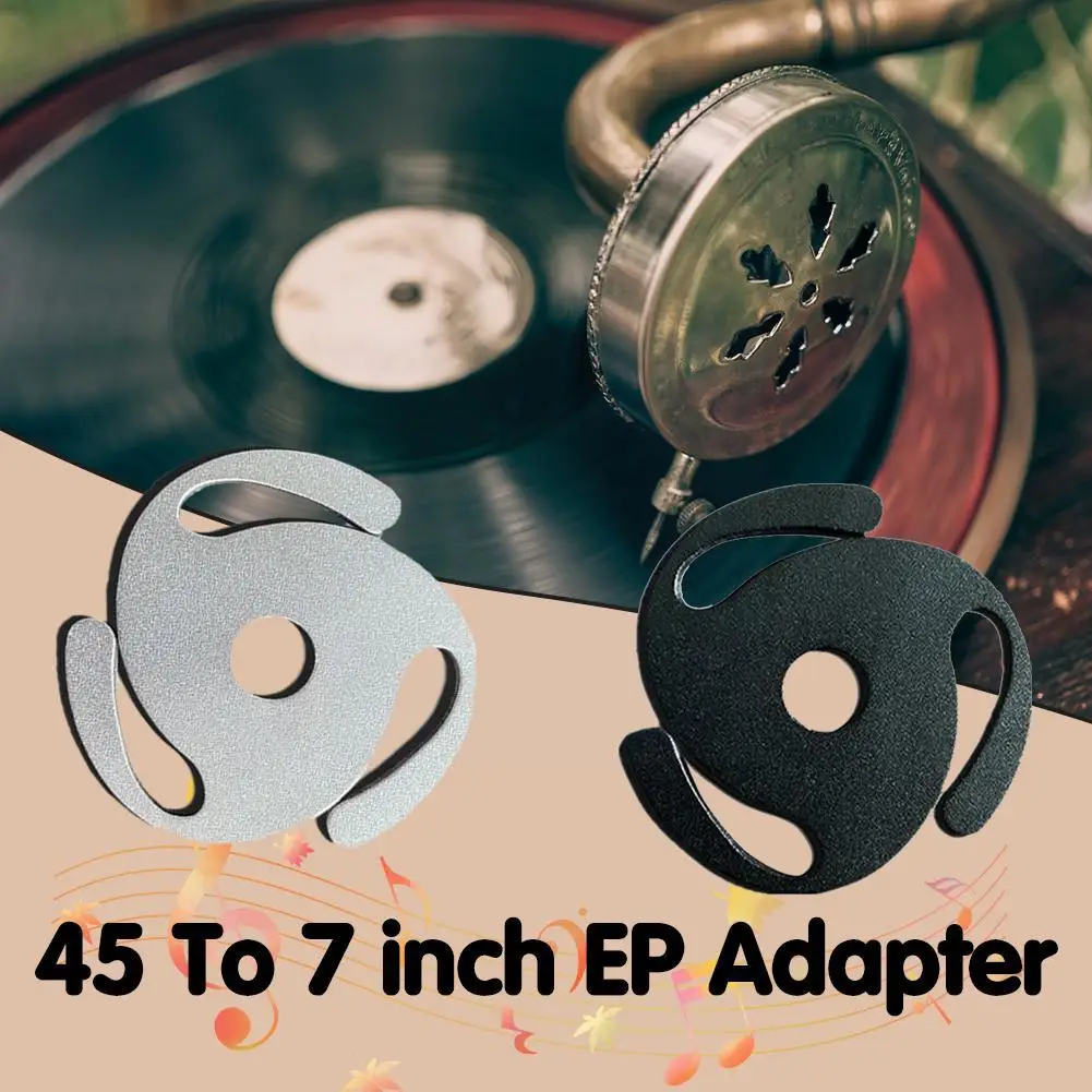 Durable Aluminum Alloy 45rpm Center Adapter 7" Big Turntable Hole Cartridge Dp Record Vinyl Adapter Player 300f Denon Recor W9q7 images - 6