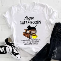 y2k women cute cat striped cute face clothing 2021 funny printing animal clothes print tshirt female tee top ladies graphic t sh