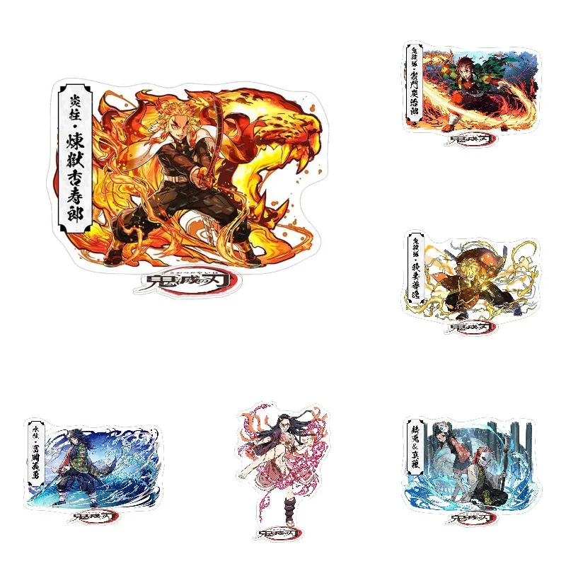 

Japan Anime Demon Slayer Kimetsu No Yaiba Nezuko DIY Cosplay Acrylic Action Figure Rengoku Stand Model Desk Decor Prop Fans Gift