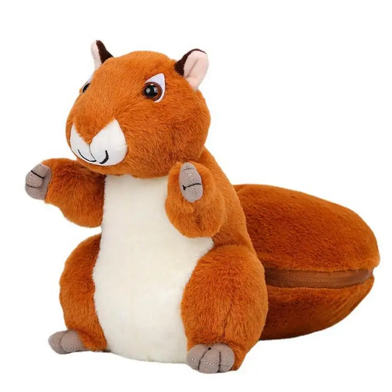 

Stuffed Squirrel Toy Squirrel Design Stuffed Plush Comfortable Squirrel Plush For Cuddly Experience Stuffed Animal Shape Dolls