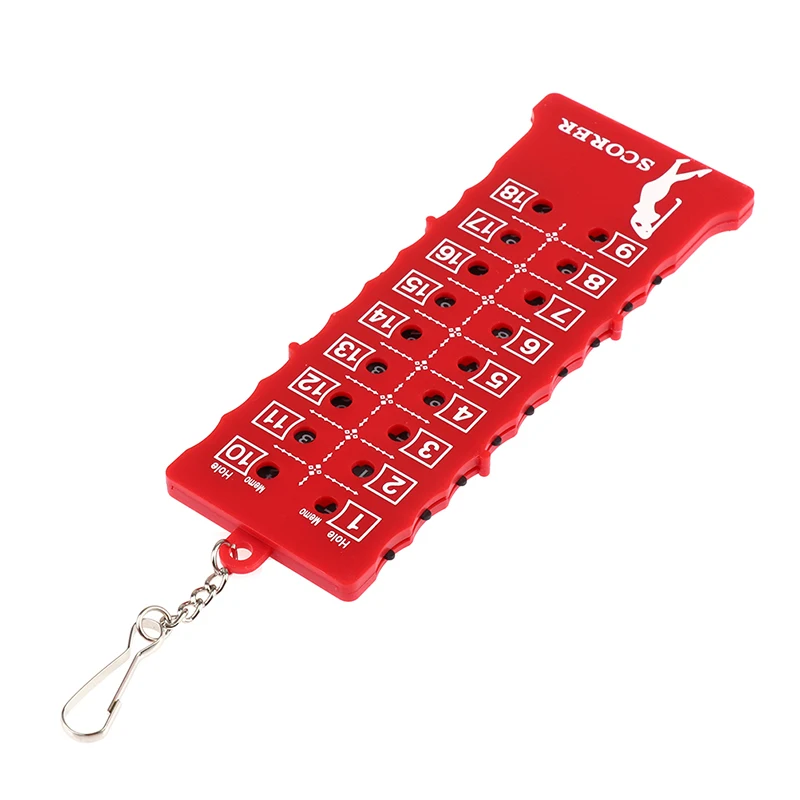 

1 Pc 18 Hole Golf Stroke Counter Putt Scorecard Counter Indicator Plastic Key Chain Golf Score Counter Sport Hot Sale