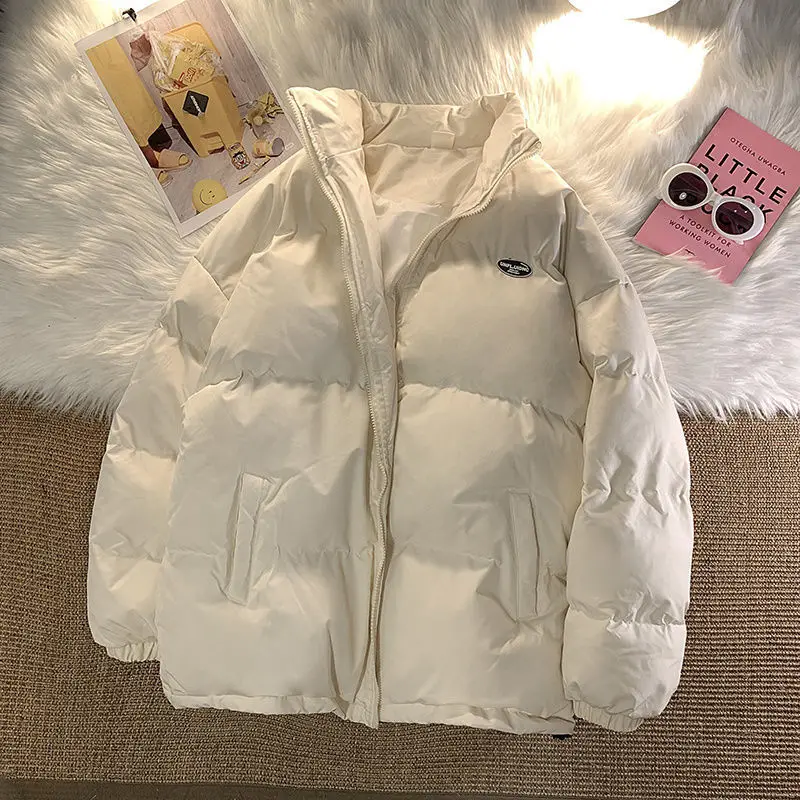 Enlarge Cotton Padded Jacket 2022 New Fashion Winter Korean Loose Short Bread Cotton Padded Coat for Women