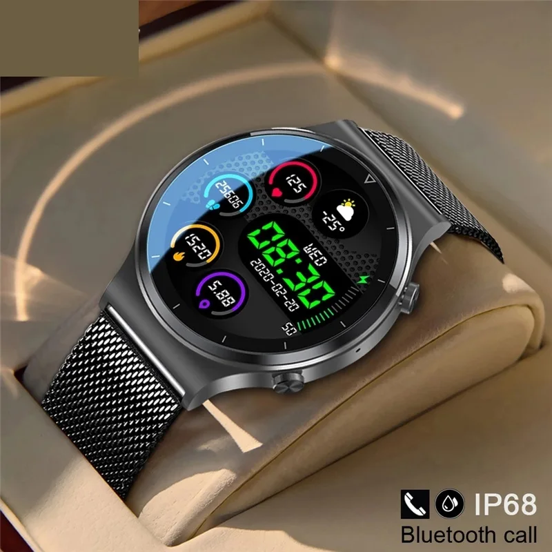 

LIGE New Smart watch Men Heart rate Blood pressure Full touch screen sports Fitness watch Bluetooth for Android iOS smart watch